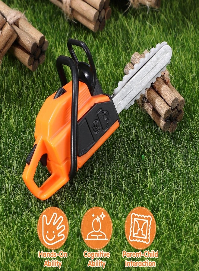 JOINPAYA 2Pcs Miniature Dollhouse Chainsaw: Mini Garden Chainsaw Figurine PVC Fairy Garden Accessories for Landscape Decoration - Image 5